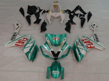 Purchase 2007-2008 Yamaha YZF 1000 R1 Motorcycle Fairings - White Green Red Fiat Canada