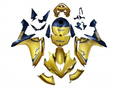 Purchase 2007-2008 Yamaha YZF 1000 R1 Motorcycle Fairings - Gold Blue Canada