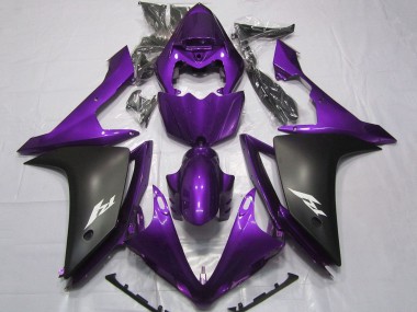 Purchase 2007-2008 Yamaha YZF 1000 R1 Motorcycle Fairings - Purple Matte Black Canada