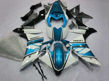 Purchase 2007-2008 Yamaha YZF 1000 R1 Motorcycle Fairings - White Light Blue Black Layerd Canada