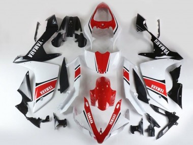 Purchase 2007-2008 Yamaha YZF 1000 R1 Motorcycle Fairings - White Red Black Stripe Canada