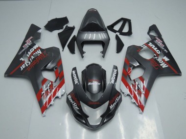 Purchase 2004-2005 Suzuki GSXR 600 / GSXR 750 Motorcycle Fairings - Dark Grey Red Canada