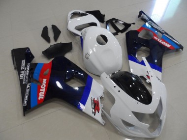Purchase 2004-2005 Suzuki GSXR 600 / GSXR 750 Motorcycle Fairings - White Blue Red Black Motul Canada
