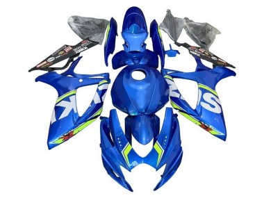 Purchase 2006-2007 Suzuki GSXR 600 / GSXR 750 Motorcycle Fairings - Blue White Green Canada