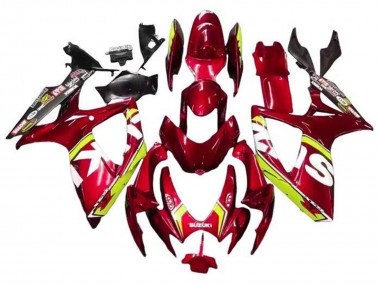 Purchase 2006-2007 Suzuki GSXR 600 / GSXR 750 Motorcycle Fairings - Red Yellow White Black Canada