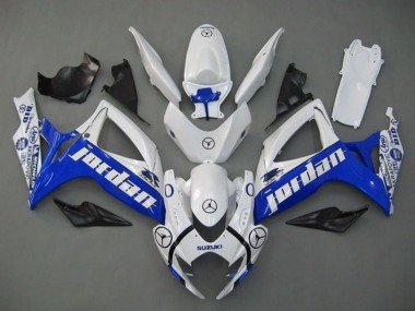 Purchase 2006-2007 Suzuki GSXR 600 / GSXR 750 Motorcycle Fairings - White Blue Jordan Canada