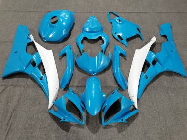 Purchase 2006-2007 Yamaha YZF R6 Motorcycle Fairings - Light Blue White Canada