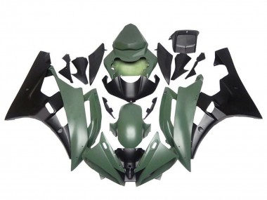 Purchase 2006-2007 Yamaha YZF R6 Motorcycle Fairings - Army Green Matte Black Canada