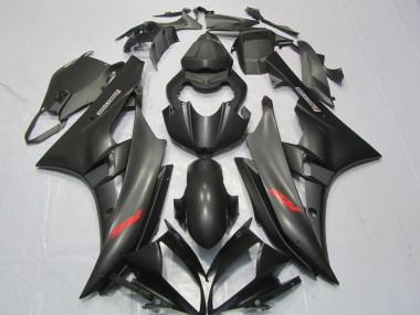 Purchase 2006-2007 Yamaha YZF R6 Motorcycle Fairings - Matte Black Red Decals Canada