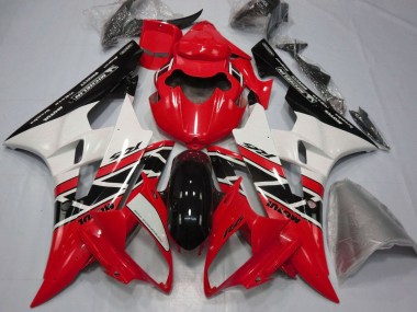 Purchase 2006-2007 Yamaha YZF R6 Motorcycle Fairings - Red White Glossy Black Michelin Motul Canada