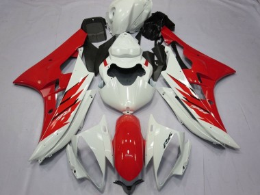 Purchase 2006-2007 Yamaha YZF R6 Motorcycle Fairing - White Red Canada