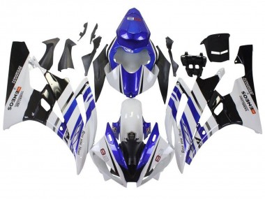 Purchase 2006-2007 Yamaha YZF R6 Motorcycle Fairings - White Blue Black ENEOS Yamalube Canada