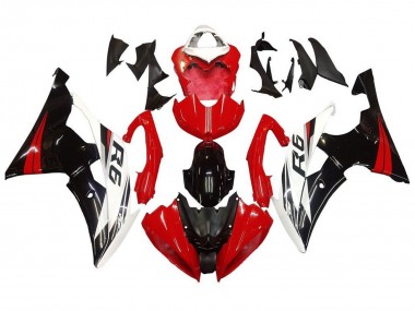 Purchase 2008-2016 Yamaha YZF R6 Motorcycle Fairing Kits - White Red Glossy Black Canada