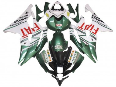 Purchase 2008-2016 Yamaha YZF R6 Motorcycle Fairings - White Green Red Fiat Canada