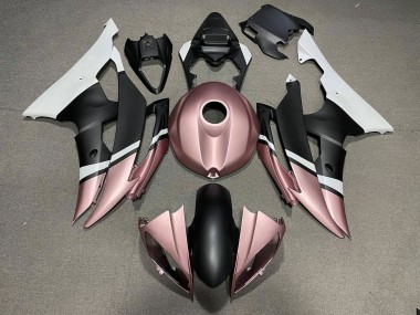 Purchase 2008-2016 Yamaha YZF R6 Motorcycle Fairings - White Rose Gold Matte Black Canada