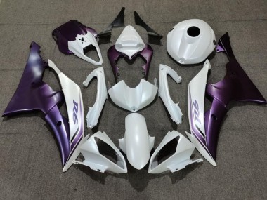Purchase 2008-2016 Yamaha YZF R6 Motorcycle Fairing - White Purple Canada
