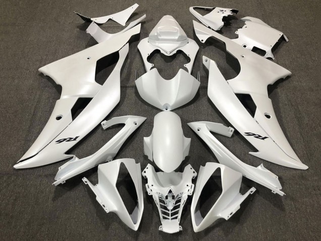 2008-2016 Yamaha YZF R6 Motorcycle Fairings - Pearl White Canada