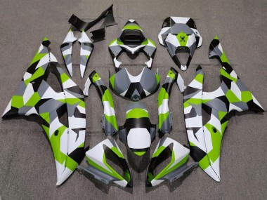 Purchase 2008-2016 Yamaha YZF R6 Motorcycle Fairings - White Green Grey Black Camouflage Canada