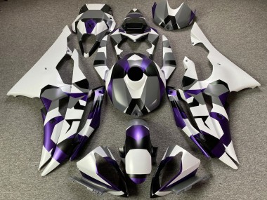 Purchase 2008-2016 Yamaha YZF R6 Motorcycle Fairings - White Purple Grey Black Camouflage Canada