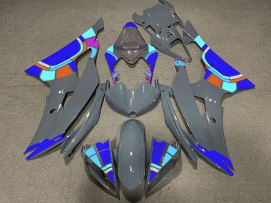 Purchase 2008-2016 Yamaha YZF R6 Motorcycle Fairings - Nardo Grey Blue Color Wheel Canada