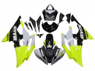 Purchase 2008-2016 Yamaha YZF R6 Motorcycle Fairings - White Green Glossy Black GYTR Canada