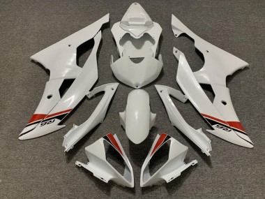 Purchase 2008-2016 Yamaha YZF R6 Motorcycle Fairings Kits - Pearl White Red Canada