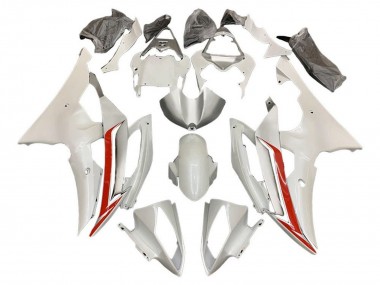 Purchase 2008-2016 Yamaha YZF R6 Motorcycle Fairing Kits - Pearl White Red Canada