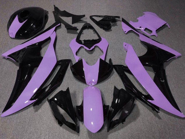 2008-2016 Yamaha YZF R6 Motorcycle Fairing - Purple Glossy Black Canada