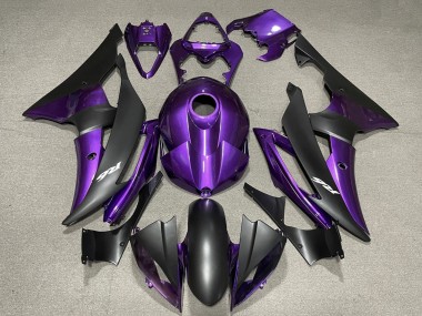 Purchase 2008-2016 Yamaha YZF R6 Motorcycle Fairing - Purple Matte Black Canada