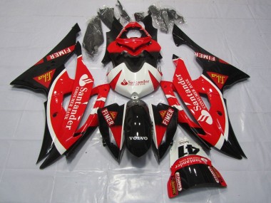 Purchase 2008-2016 Yamaha YZF R6 Motorcycle Fairings - White Red Black Santander Canada