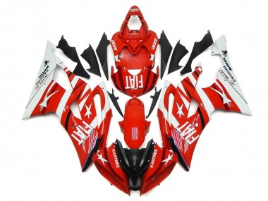 Purchase 2008-2016 Yamaha YZF R6 Motorcycle Fairings - White Red Black Fiat Canada