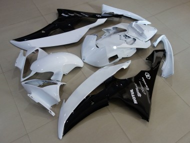Purchase 2008-2016 Yamaha YZF R6 Motorcycle Fairings - White Glossy Black Canada