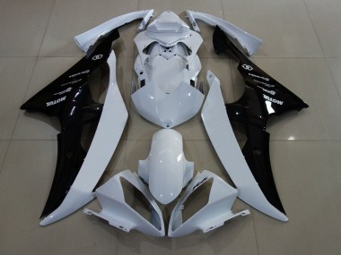 Purchase 2008-2016 Yamaha YZF R6 Motorcycle Fairings - White Glossy Black Canada