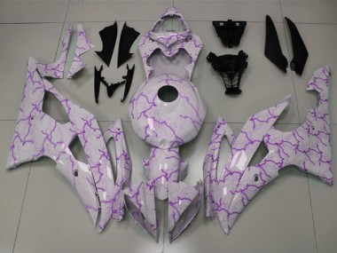 Purchase 2008-2016 Yamaha YZF R6 Motorcycle Fairings - White Purple Lightning Canada