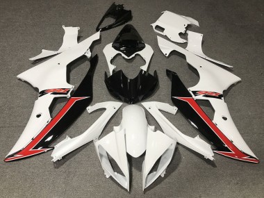 Purchase 2008-2016 Yamaha YZF R6 Motorcycle Fairing - White Red Glossy Black Canada