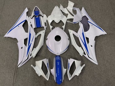 Purchase 2008-2016 Yamaha YZF R6 Motorcycle Fairing Kits - White Blue Canada