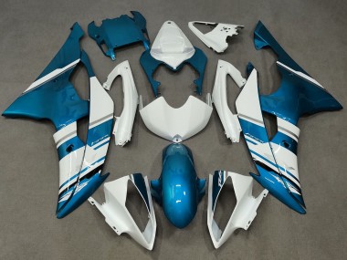 Purchase 2008-2016 Yamaha YZF R6 Motorcycle Fairing - White Blue Canada