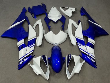 Purchase 2008-2016 Yamaha YZF R6 Motorcycle Fairings - White Blue Canada