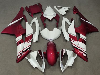 Purchase 2008-2016 Yamaha YZF R6 Motorcycle Fairings - White Candy Red Canada