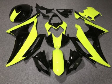 Purchase 2008-2016 Yamaha YZF R6 Motorcycle Fairings - Yellow Glossy Black Canada