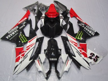 Purchase 2008-2016 Yamaha YZF R6 Motorcycle Fairings - White Red Glossy Black Green Monster 25 Canada