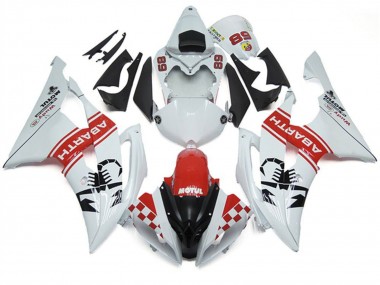 Purchase 2008-2016 Yamaha YZF R6 Motorcycle Fairings - White Red Black Motul Michelin Abarth 89 Canada