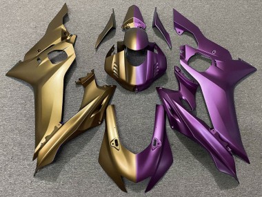Purchase 2017-2023 Yamaha YZF R6 Motorcycle Fairings - Matte Gold Purple Split Canada