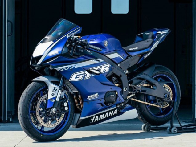 2017-2023 Yamaha YZF R6 Motorcycle Fairings - Blue Silver GYTR Canada