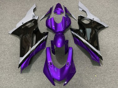 Purchase 2017-2023 Yamaha YZF R6 Motorcycle Fairings - Grey Purple Glossy Black Canada