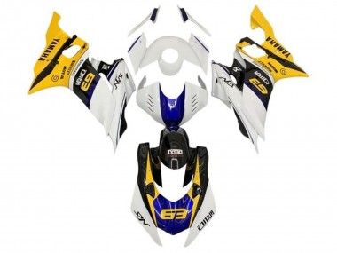 Purchase 2017-2023 Yamaha YZF R6 Motorcycle Fairings - White Yellow Blue Black Canada