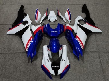 Purchase 2017-2023 Yamaha YZF R6 Motorcycle Fairing - White Red Blue Black Canada