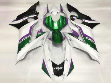 Purchase 2017-2023 Yamaha YZF R6 Motorcycle Fairings - White Green Purple Black Canada