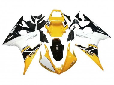 Purchase 2005 Yamaha YZF R6 Motorcycle Fairings - White Yellow Black Canada