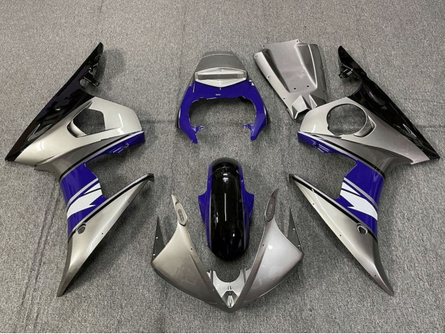 2005 Yamaha YZF R6 Motorcycle Fairings - Silver Blue Black White Canada